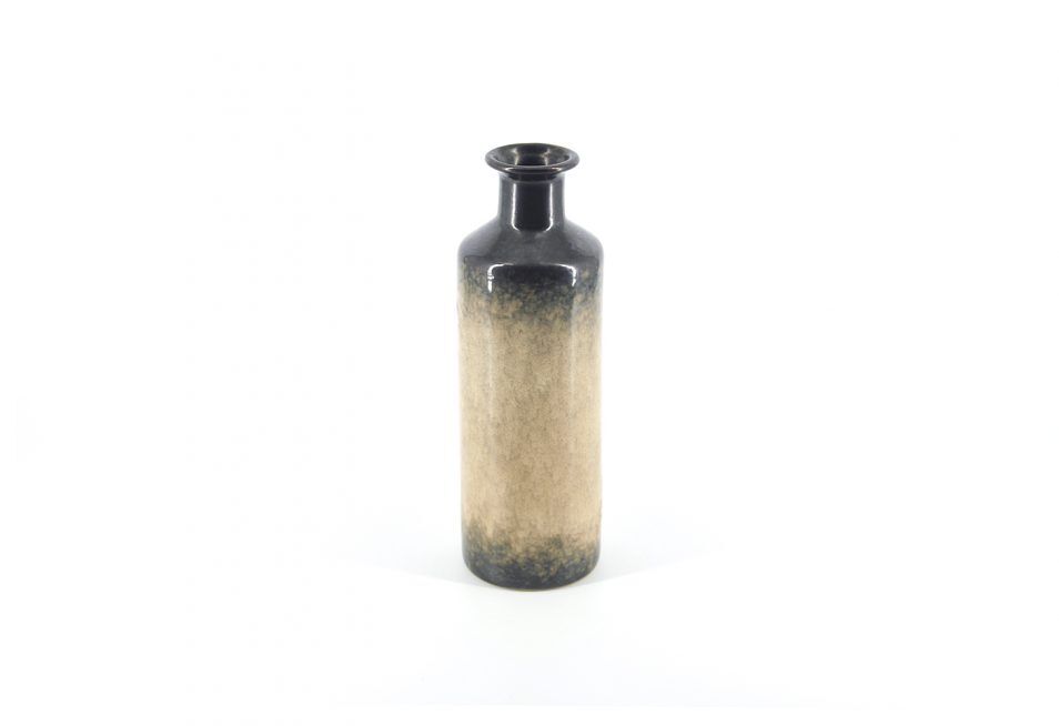 Narrow beige and black vase Denmark