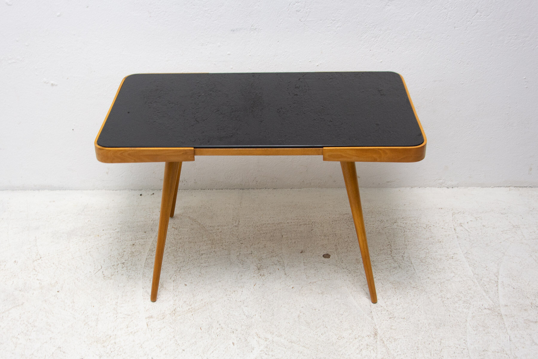 Opaxite glass coffee table, 1960´s, Czechoslovakia