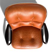 Charles Pollock Knoll Office Chair Patinated Camel Leather