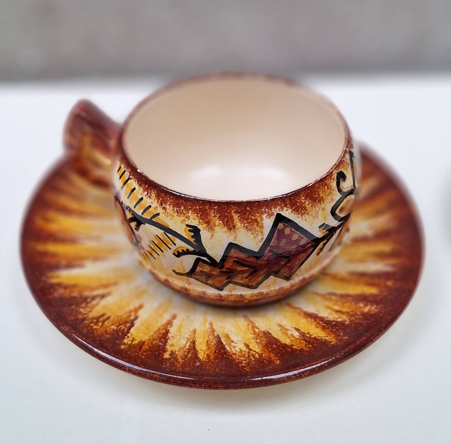 Part of a Quimper ceramic dinner service signed Paul Fouillen