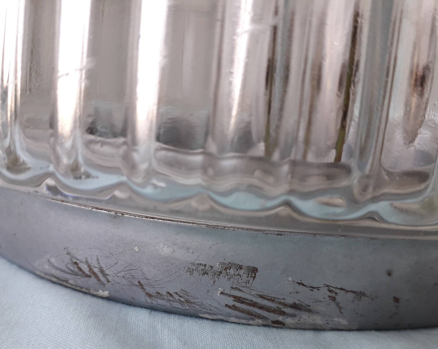 Plafonnier ou applique en verre