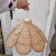 Rattan flower ceiling lamp, 1980
