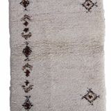 Tapis Vintage Berbère Marocain en Laine (69cm x 137cm), Années 1970