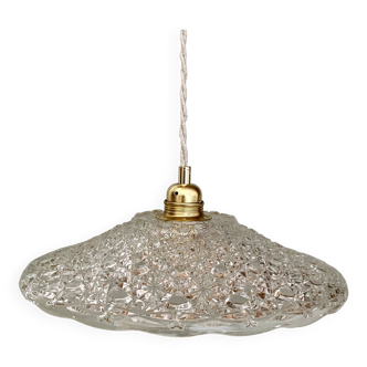 Vintage glass pendant lampshade - tableware collection -