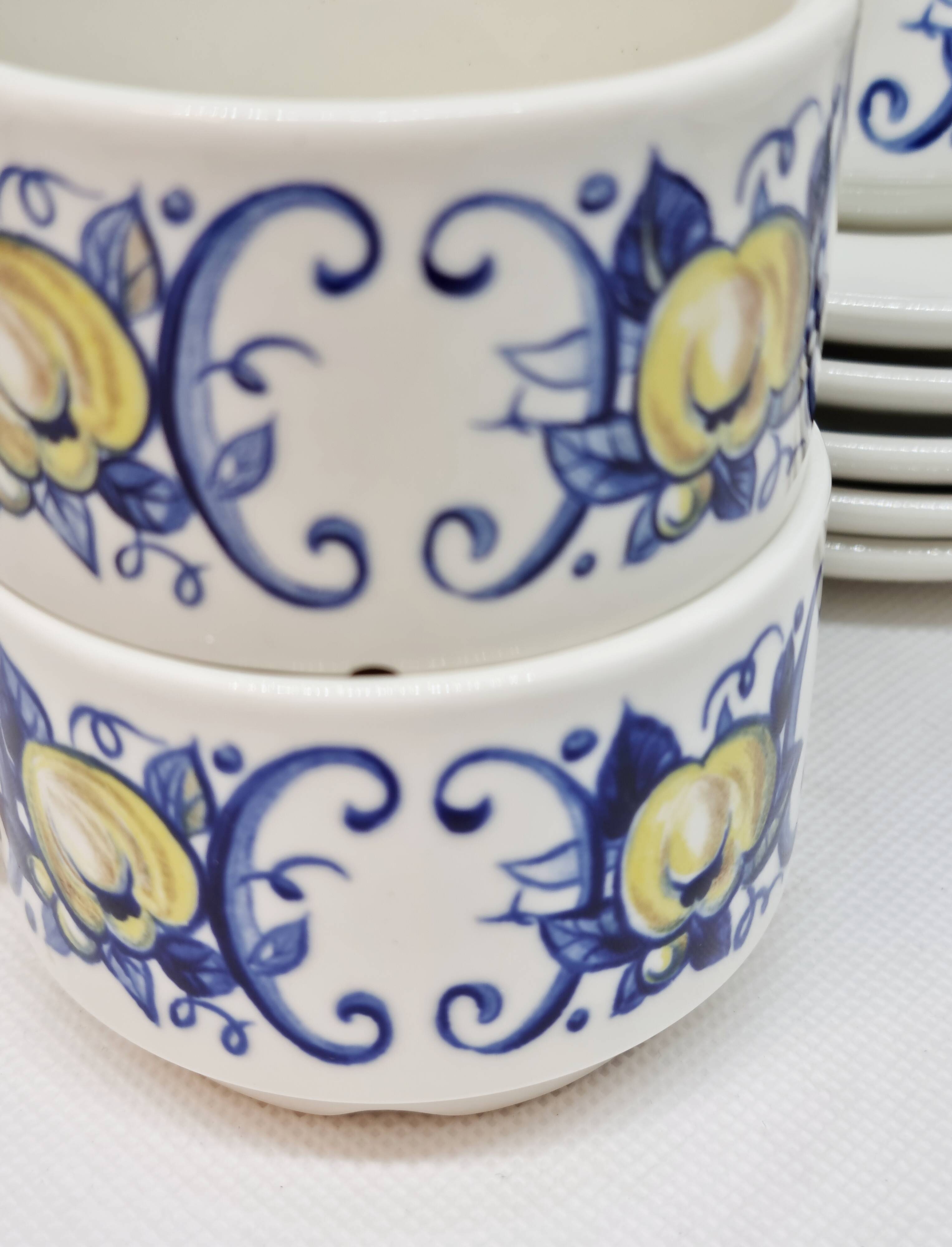 Lot 6 coffee cups Villeroy and Boch Cadiz