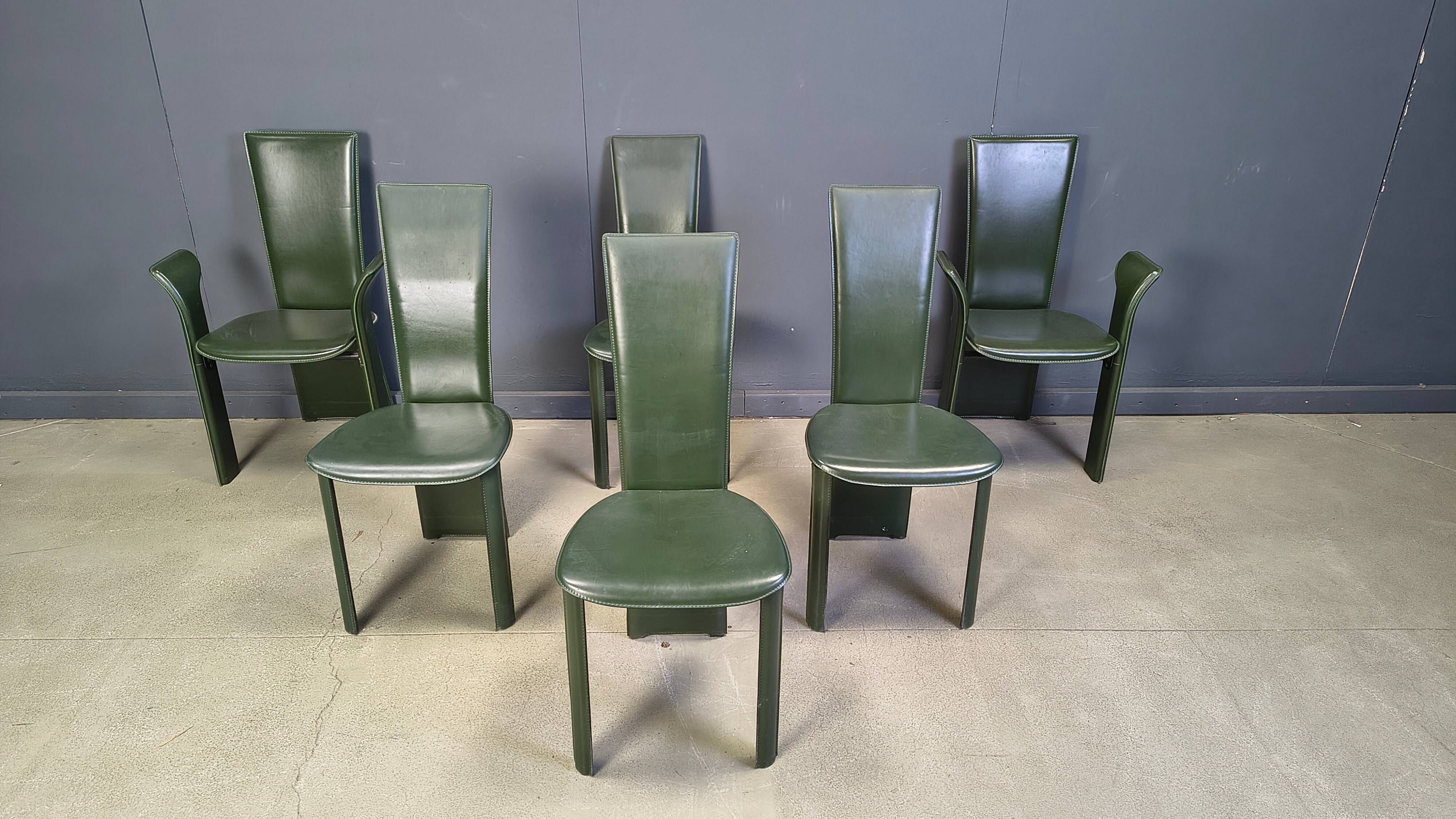 Vintage dining chairs by Pietro Costantini, 1980s, set of 6