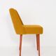 Chaise 'Shell' bouclé jaune ocre, années 1960