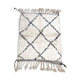 Moroccan Berber carpet Beni Ouarain with black diamonds 1,19x0.97m