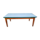 Green formica farmhouse table, vintage, 50s
