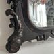 Napoleon III mirror in carved blackened wood, 19th century