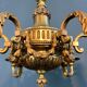 Bronze chandelier in Louis XVI style with 6 arms.