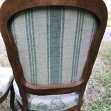 4 chairs Louis XV Walnut
