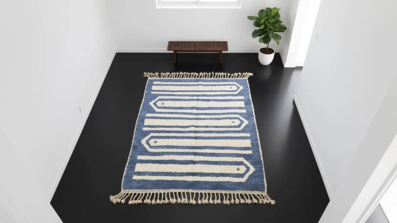 Handmade Moroccan rug 3 x 2 m