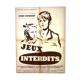 Affiche  cinéma " Jeux Interdits" 1952 Brigitte  Fossey