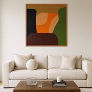 Art abstrait moderne signé 80x80cm