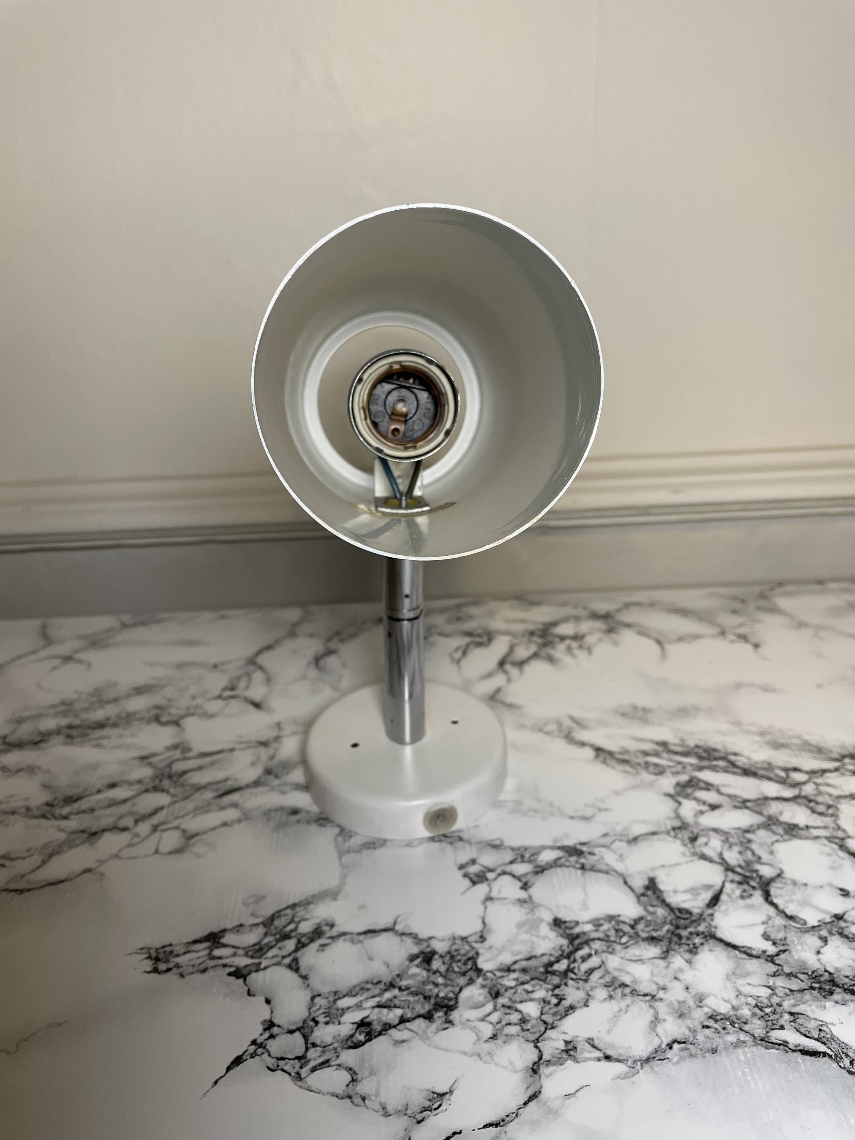 Dutch Raak brushed aluminum wall light