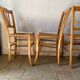 Lot 4 chaises paillées