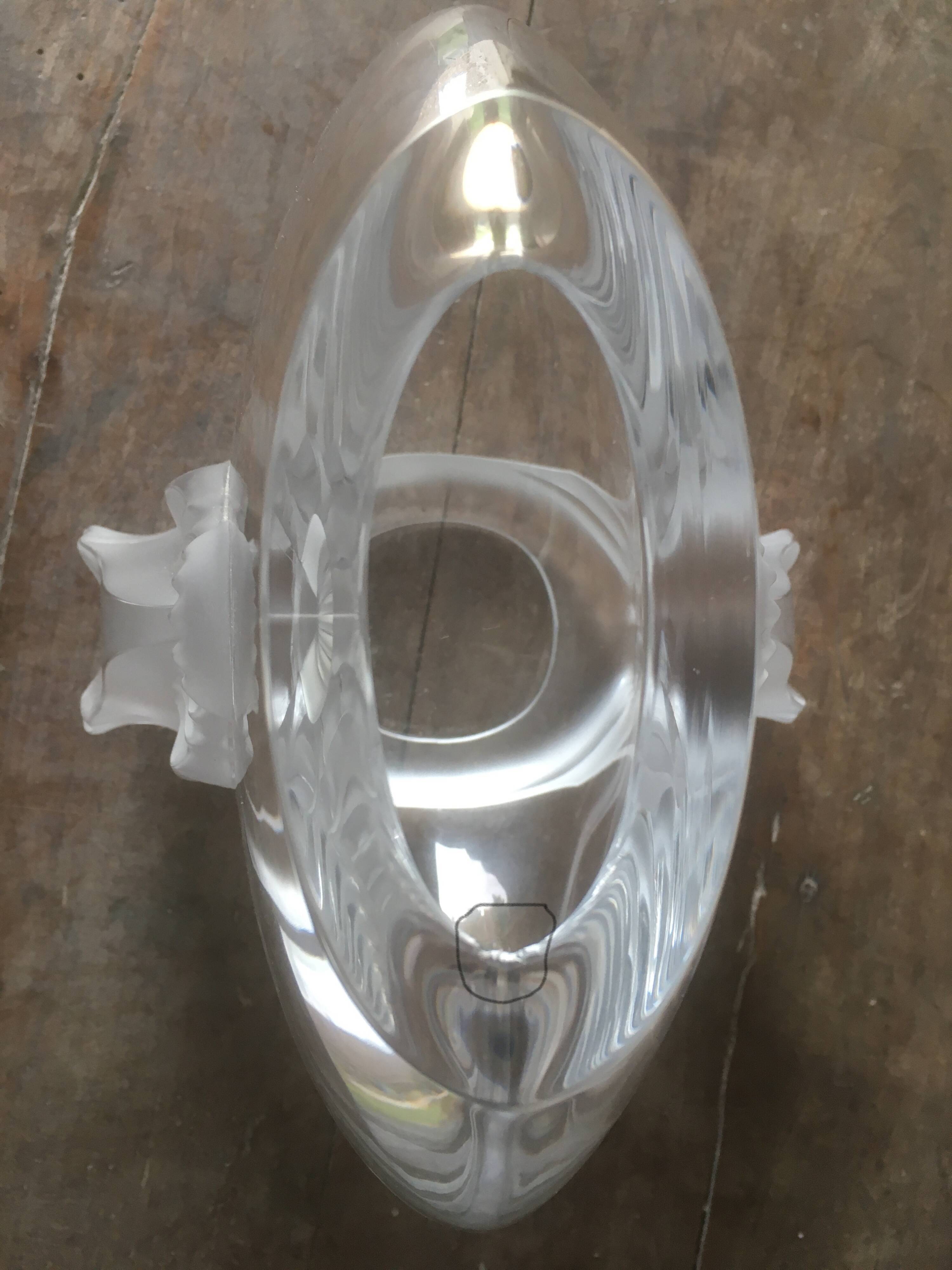 Garance vase in Lalique crystal