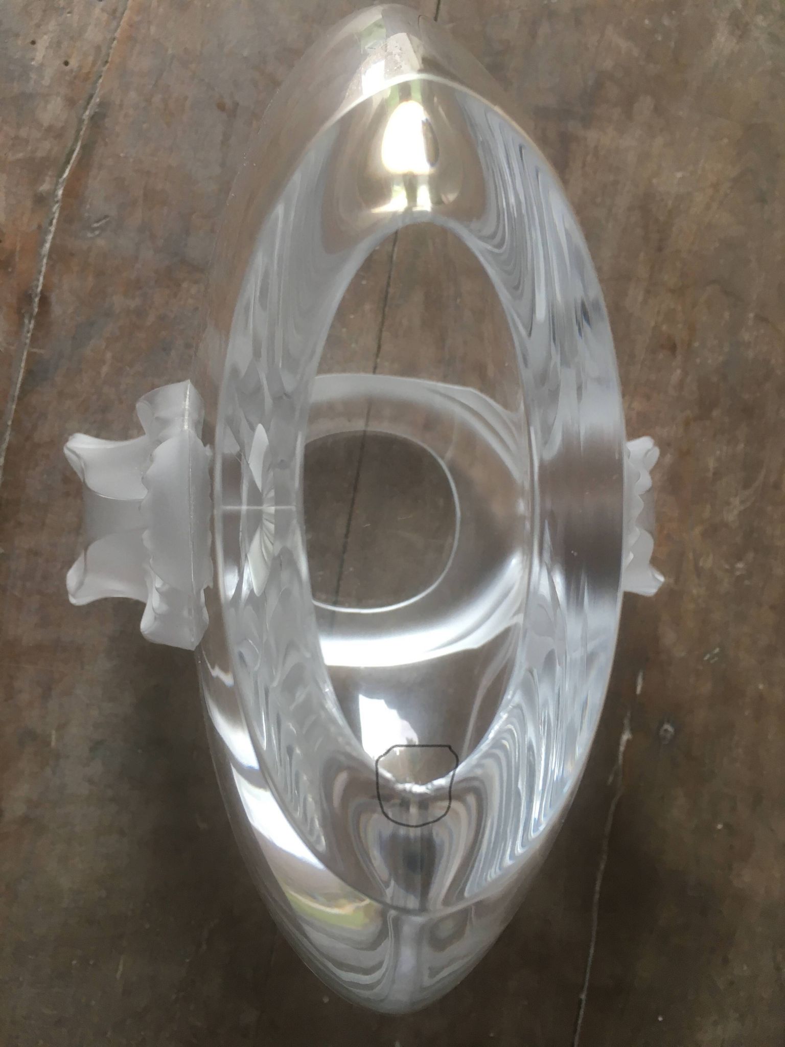 Garance vase in Lalique crystal
