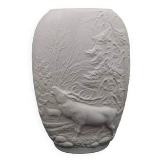 Royal Porzellan Germany KPM Bavaria Biscuit Porcelain Vase