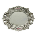 Plat en céramique douce signé v. bassano