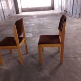 Set of two vintage Swiss chairs