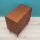 Teak chest of drawers, danish design, 1970s, made in denmark