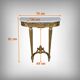 Petite console en marbre et bois doré, style Louis XVI – début XXe