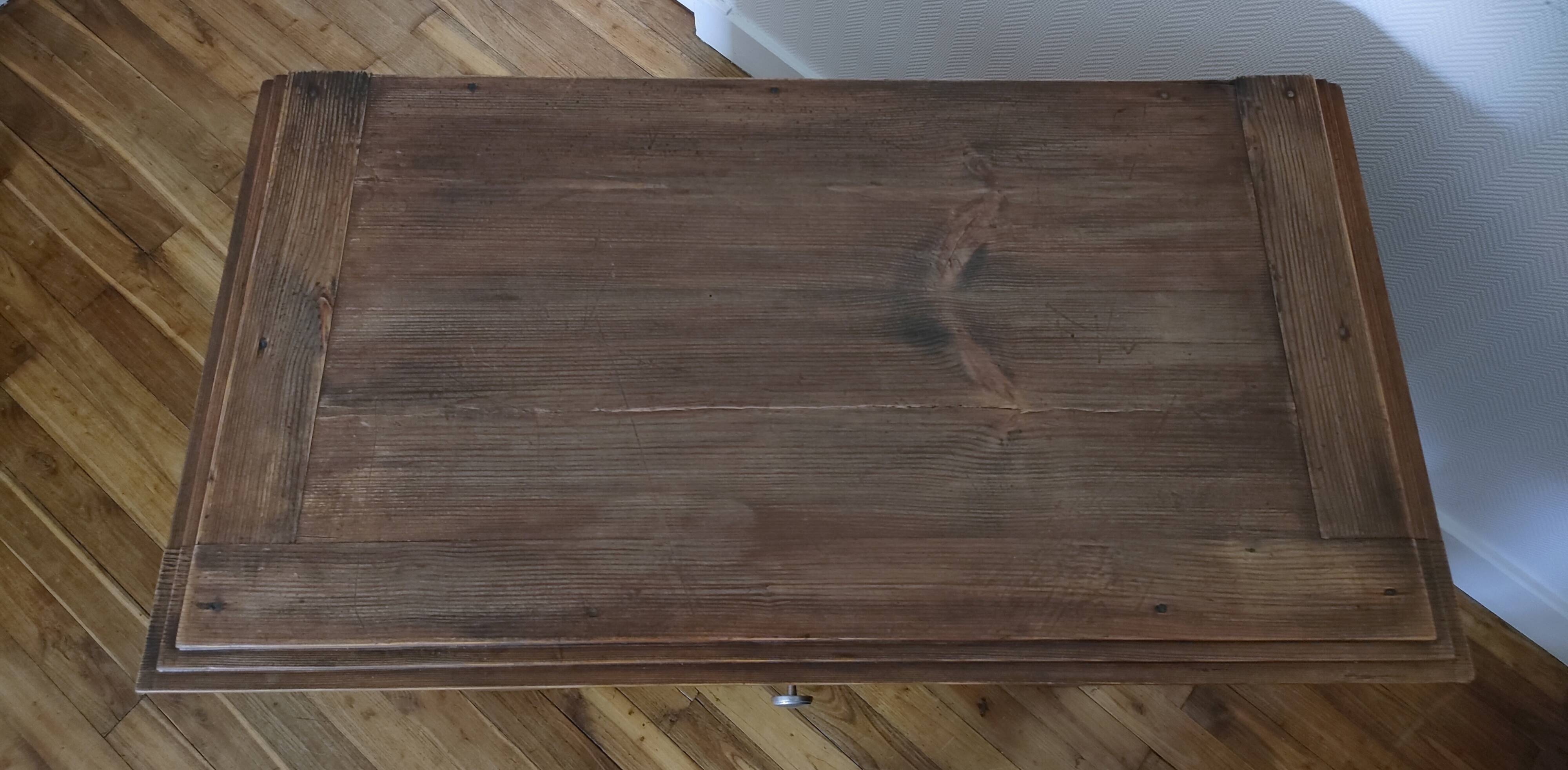 mid-20th century pine drawer shelf