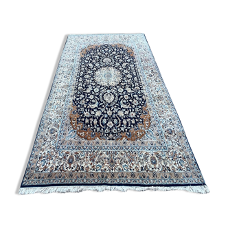 Persian carpet nain wool and silk circa 1960