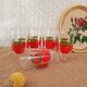 Lot de 5 verres Henkel pomme années 70