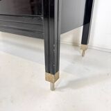 Mid-Century Modern Black Chest of Drawers by Carlo di Carli, 1950