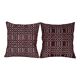 Set of 2 vintage kilim cushion covers 51x51 cm