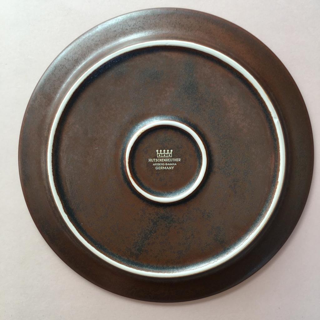 12  German dessert stoneware plates from Hutschenreuther