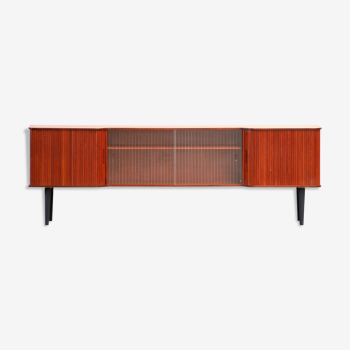 Danish Scandinavian sideboard 1960 Tambour doors