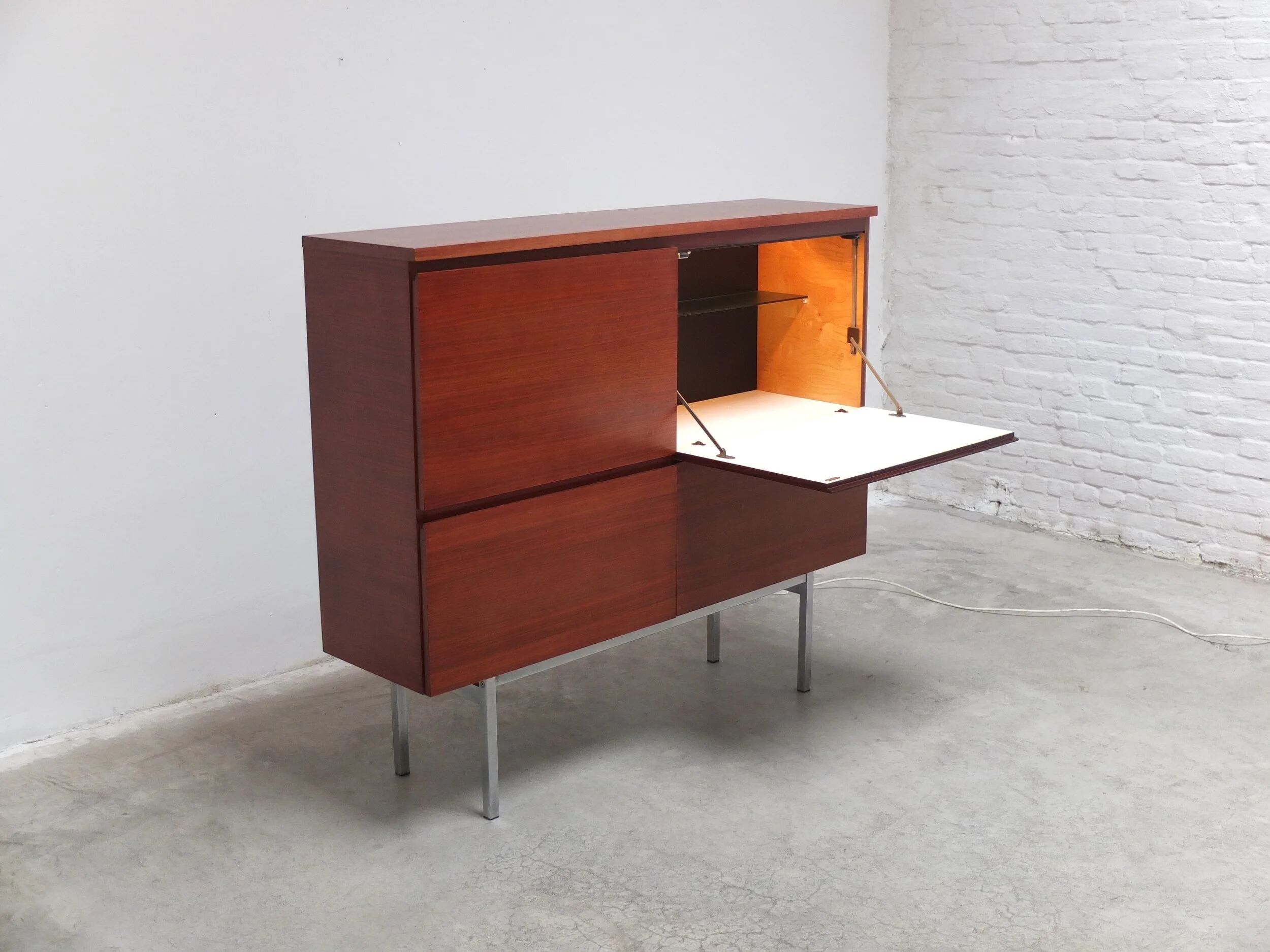 Minimalist bar cabinet by Meubelfabriek Aurora, 1960s