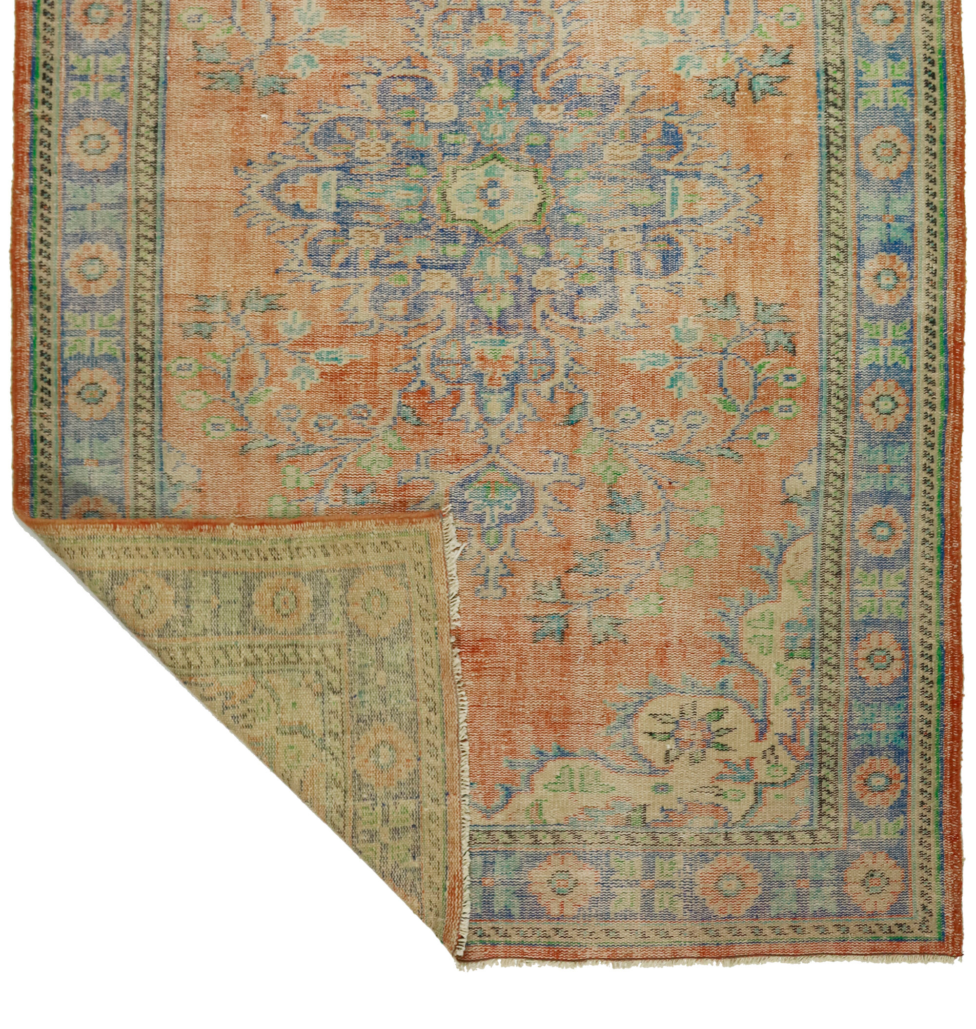 Anatolian handmade vintage rug 290 cm x 179 cm