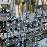 Vintage Italian Cascade 3-Light Chandelier with Tassels