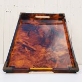 Dior design lucite tortoiseshell tray