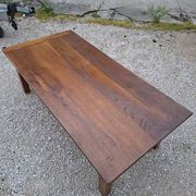 Table basse de ferme rustique ancienne un tiroir -1m42