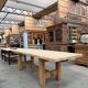 Large oak office table