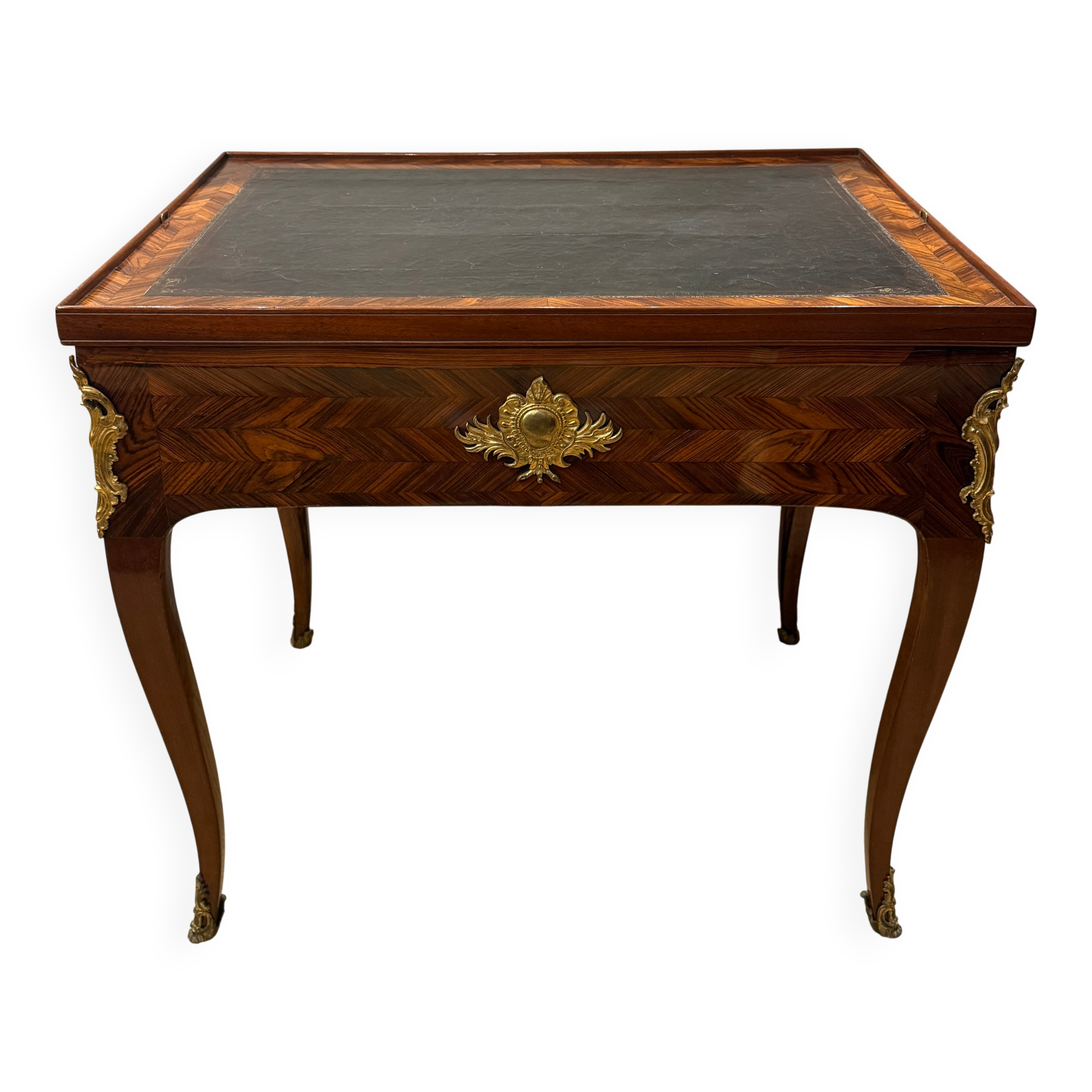 Rococo Games Table with Leather, Chess & Backgammon, 18th Century