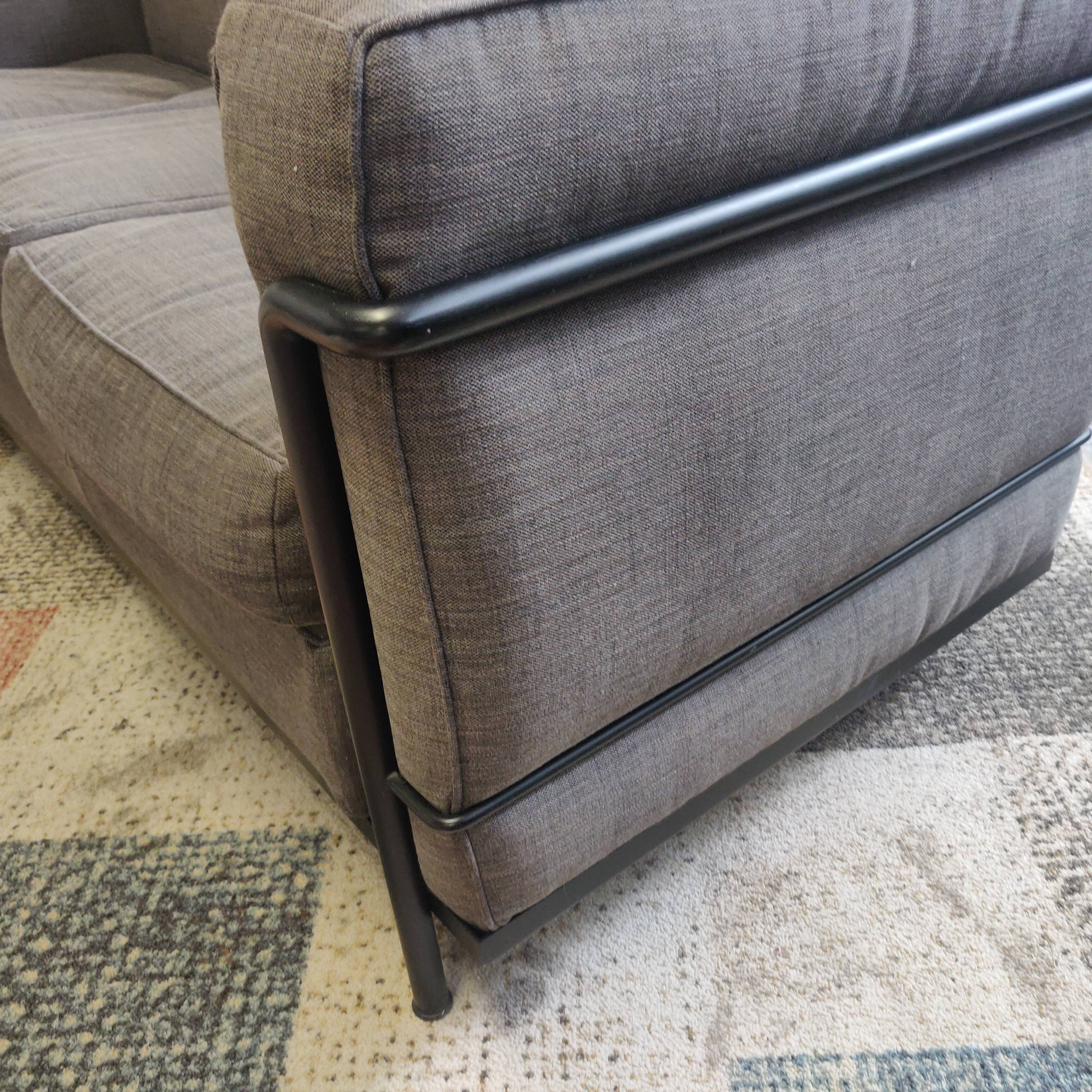 LC2 3-seater sofa by Le Corbusier, Cassina edition