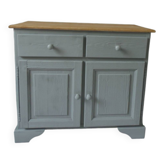 Pine sideboard sublimated in verdigris.