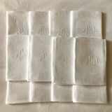 12 monog. PJ towels