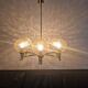 Mid-Century Brass Sputnik Chandelier, Germany, 1970s