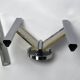 Pair of brass and chrome sconces from Sciolari 70
