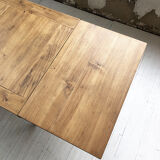 Ancient oak farm table with extensions 218 cm