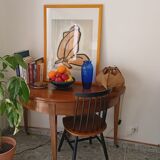 Lampe camel tissée à poser