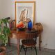 Lampe camel tissée à poser